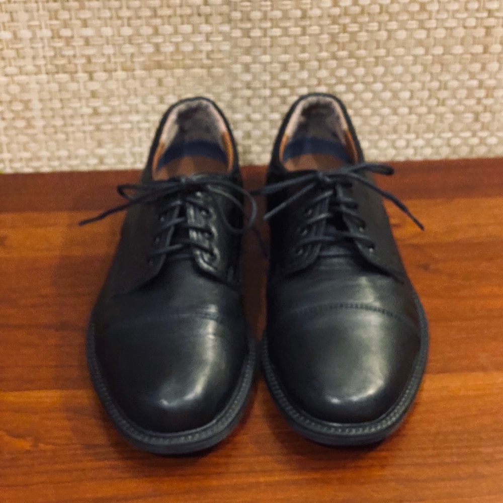 🌟HP🌟Black Leather Tie Oxford Shoes Docker’s 9